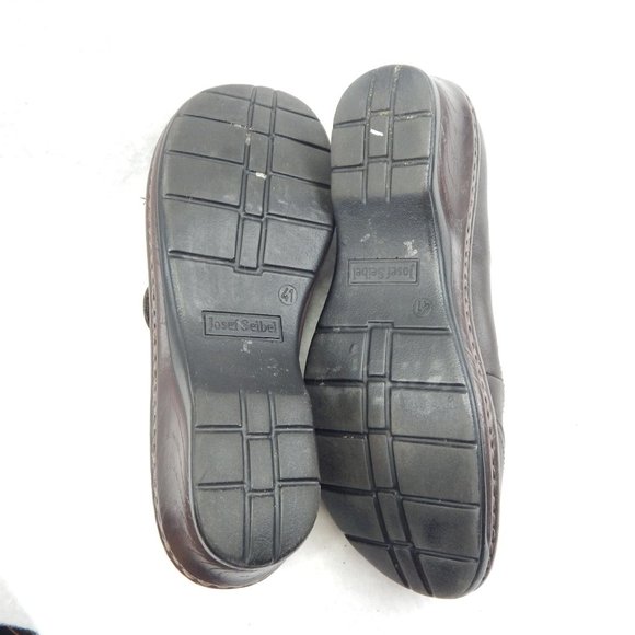 Josef Seibel Womens Brown Mary Jane Clogs Shoe Size 41 - Picture 11 of 12